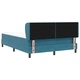 Легло Box Spring с матрак тъмносиньо 140x190 см кадифе