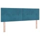 Легло Box Spring с матрак тъмносиньо 140x190 см кадифе