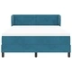 Легло Box Spring с матрак тъмносиньо 140x190 см кадифе