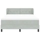 Легло Box Spring с матрак светлосиво 140x200 см кадифе