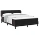 Box Spring легло с матрак черно 140x200 см кадифе