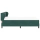 Легло тип Box Spring с матрак 160x200 см, тъмно зелено кадифе