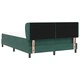 Легло тип Box Spring с матрак 160x200 см, тъмно зелено кадифе