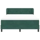 Легло тип Box Spring с матрак 160x200 см, тъмно зелено кадифе
