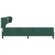 Легло тип Box Spring с матрак тъмнозелено 180x200 см кадифе