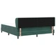 Легло тип Box Spring с матрак тъмнозелено 180x200 см кадифе