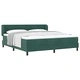 Легло тип Box Spring с матрак тъмнозелено 180x200 см кадифе