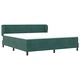 Легло тип Box Spring с матрак тъмнозелено 180x200 см кадифе