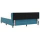 Легло Box Spring с матрак тъмно синьо 180x200 см кадифе
