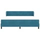 Легло Box Spring с матрак тъмно синьо 180x200 см кадифе