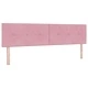 Легло тип Box Spring с матрак розово 180x200 см кадифе
