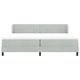 Легло тип Box Spring с матрак светлосиво 200x200 см кадифе