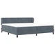 Box Spring легло с матрак тъмно сиво 200x200 см кадифе