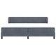 Box Spring легло с матрак тъмно сиво 200x200 см кадифе
