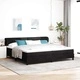 Box Spring легло с матрак черно кадифе 200x200 см