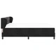 Box Spring легло с матрак черно кадифе 200x200 см