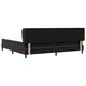 Box Spring легло с матрак черно кадифе 200x200 см