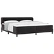 Box Spring легло с матрак черно кадифе 200x200 см