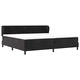 Box Spring легло с матрак черно кадифе 200x200 см