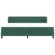 Легло Box Spring с матрак тъмно зелено 200x200 см кадифе