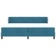 Легло Box Spring с матрак тъмно синьо 200x200 см кадифе