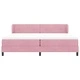Легло тип Box Spring с матрак розово 200x200 см кадифе