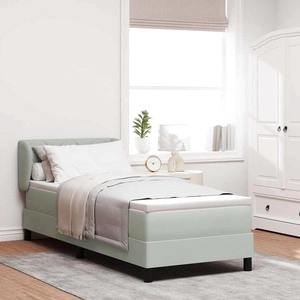Легло тип Box Spring с матрак 80x200 см, тъмно сиво кадифе