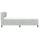 Легло тип Box Spring с матрак 80x200 см, тъмно сиво кадифе
