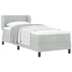 Легло тип Box Spring с матрак 80x200 см, тъмно сиво кадифе