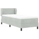 Легло тип Box Spring с матрак 80x200 см, тъмно сиво кадифе