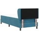 Легло Box Spring с матрак тъмно синьо 80x200 см кадифе