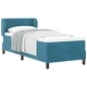 Легло Box Spring с матрак тъмно синьо 80x200 см кадифе
