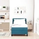 Легло Box Spring с матрак тъмно синьо 80x200 см кадифе