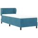 Легло Box Spring с матрак тъмно синьо 80x200 см кадифе