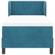Легло Box Spring с матрак тъмно синьо 80x200 см кадифе