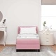 Легло тип Box Spring с матрак розово кадифе 80x200 см