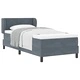 Box Spring легло с матрак тъмно сиво 90x190 см кадифе