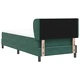Box Spring легло с матрак тъмнозелено 90x200 см кадифе