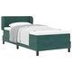 Box Spring легло с матрак тъмнозелено 90x200 см кадифе