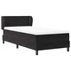 Легло Box Spring с матрак черно 100x200 см кадифе