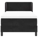Легло Box Spring с матрак черно 100x200 см кадифе