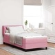 Легло тип Box Spring с матрак 80x200 см, тъмно сиво кадифе
