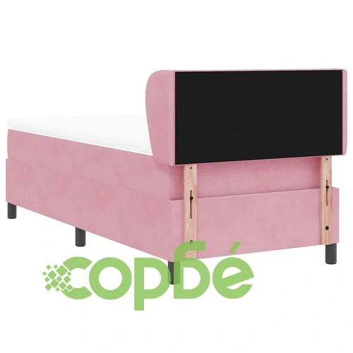 Легло тип Box Spring с матрак 80x200 см, тъмно сиво кадифе ➤ топ цена ➤ sorbe.bg