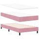 Легло тип Box Spring с матрак 80x200 см, тъмно сиво кадифе