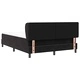 Легло тип Box Spring с матрак черно 140x190 см кадифе