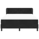 Легло тип Box Spring с матрак черно 140x190 см кадифе
