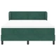 Легло тип Box Spring с матрак тъмнозелено 140x190 см кадифе