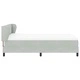 Box Spring легло с матрак тъмно сиво 140x200 см кадифе