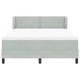 Box Spring легло с матрак тъмно сиво 140x200 см кадифе