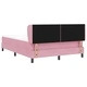 Легло Box Spring с матрак розово 140x200 см кадифе